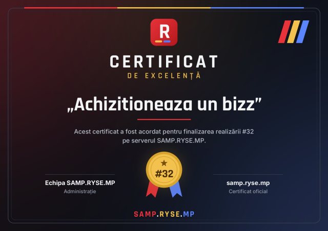 Certificat: Achizitioneaza un bizz